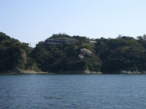 船上から見た江ノ島